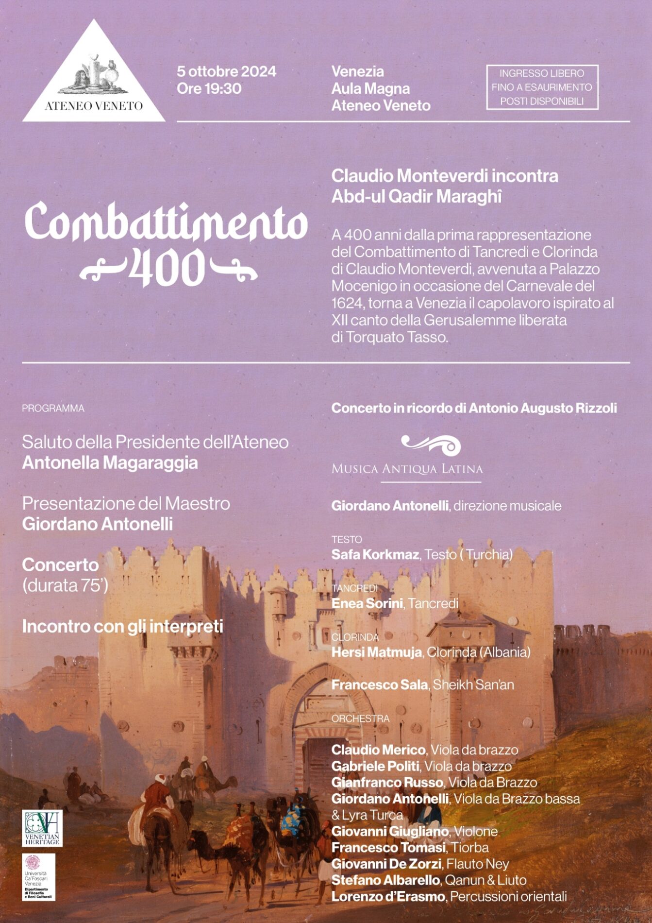 concerto Combattimento 400 Monteverdi