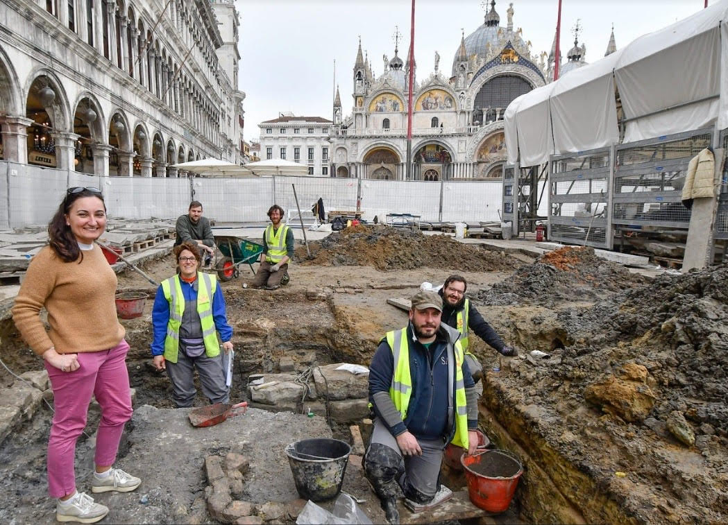 scavi in piazza san marco